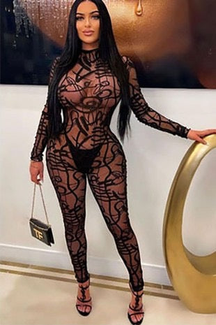Mesh Jumpsuit