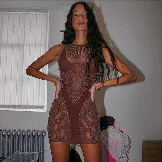 Mesh Body Dresses